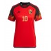 Echipament fotbal Belgia Eden Hazard #10 Tricou Acasa Mondial 2022 pentru femei maneca scurta